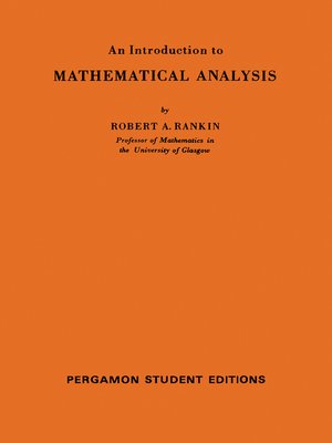 cover image of An Introduction to Mathematical Analysis